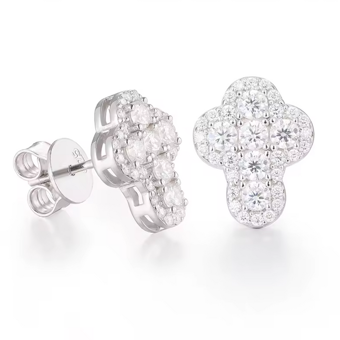 Aros Cruz Plata 925 VVS1
