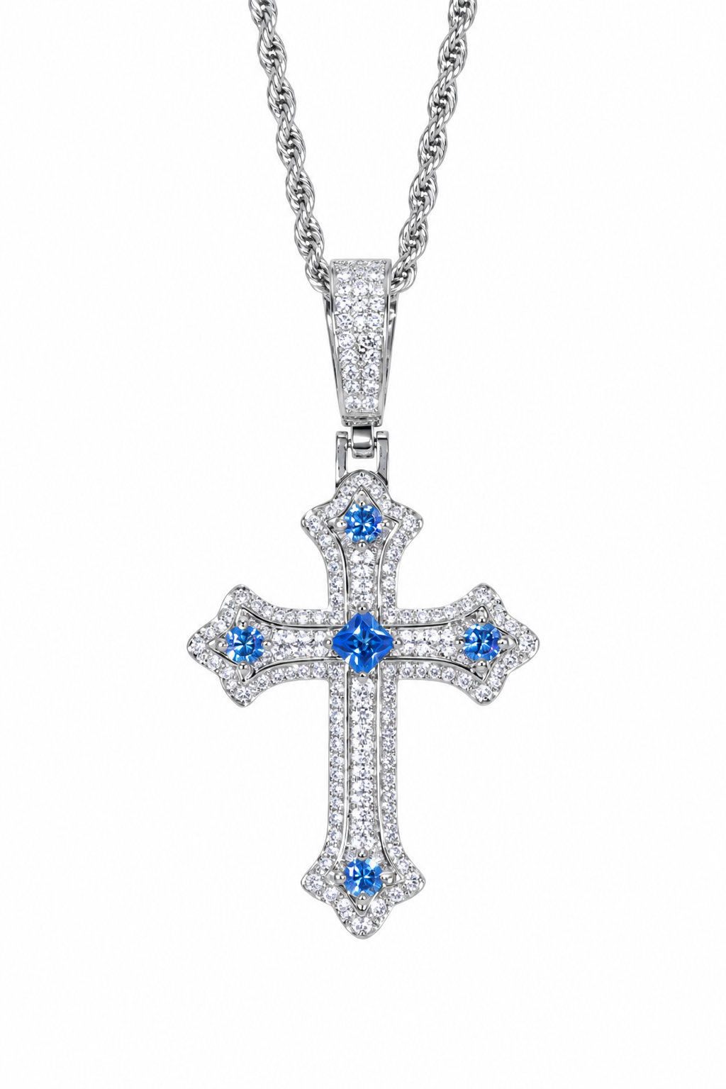 Colgante Cruz Blue