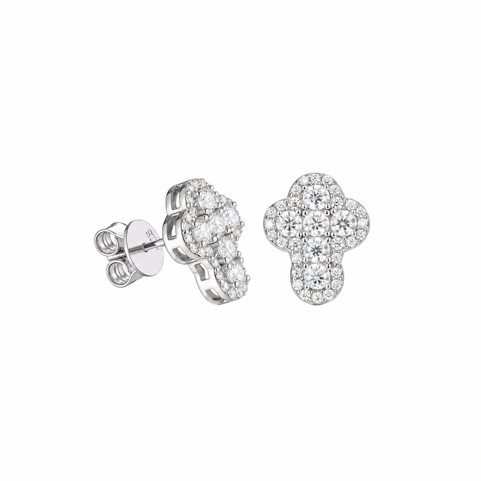Aros Cruz Plata 925 VVS1