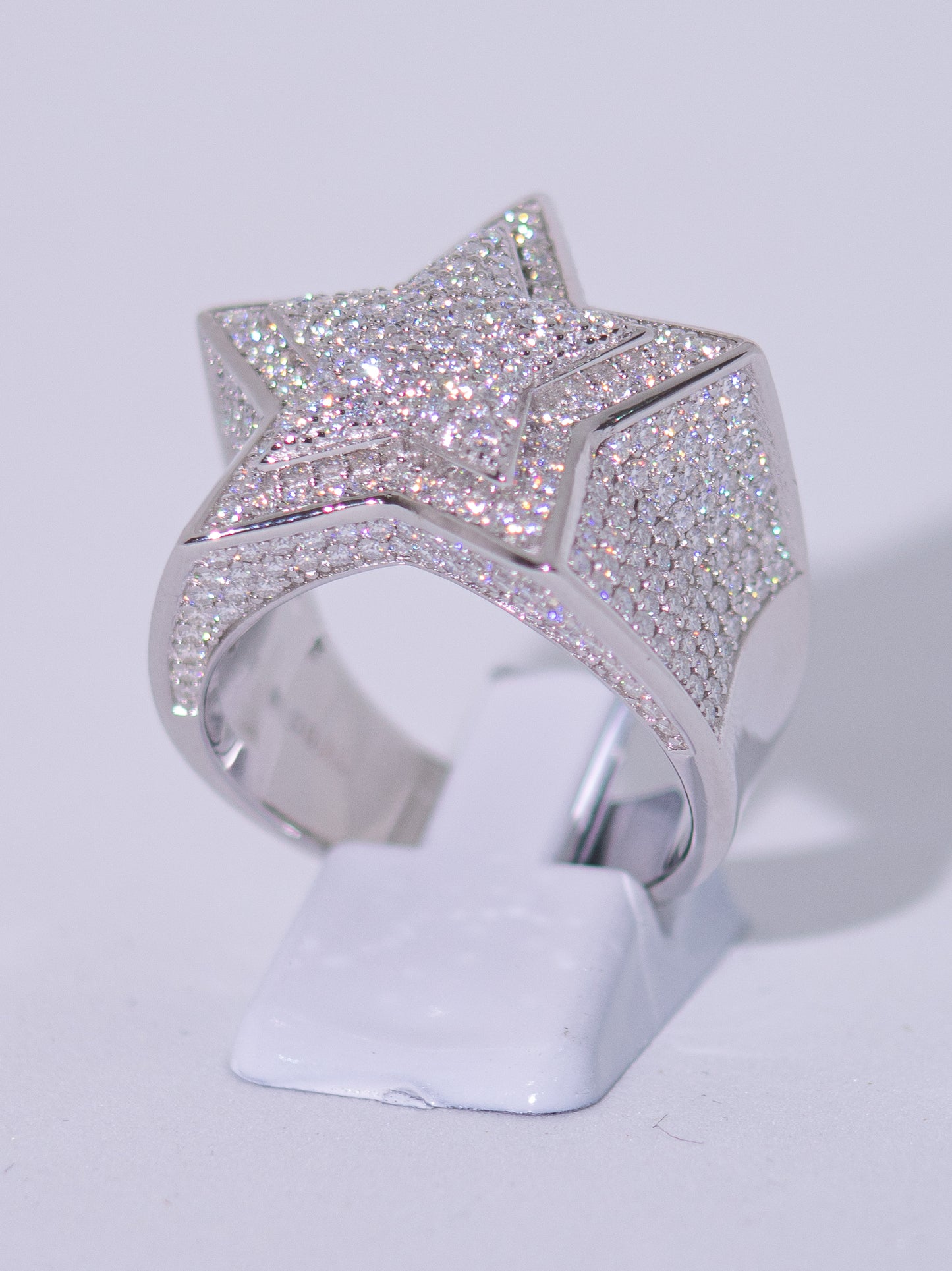 Anillo Estrella Plata 925 VVS