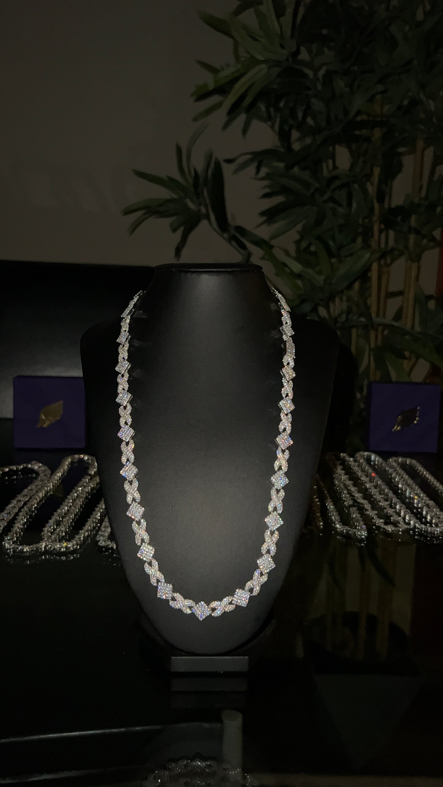 Cadena Infinity Square Plata 925