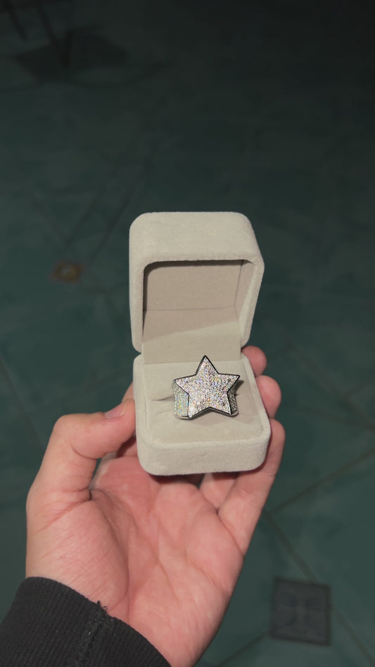 Anillo Estrella Plata 925 VVS