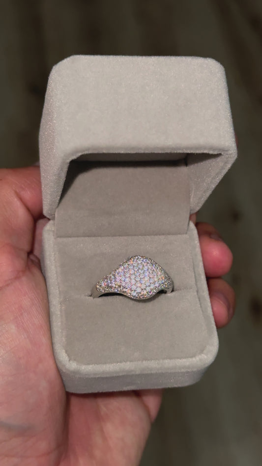 Anillo Sello VVS Plata 925