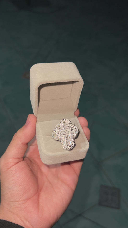 Anillo Cruz Plata 925 VVS