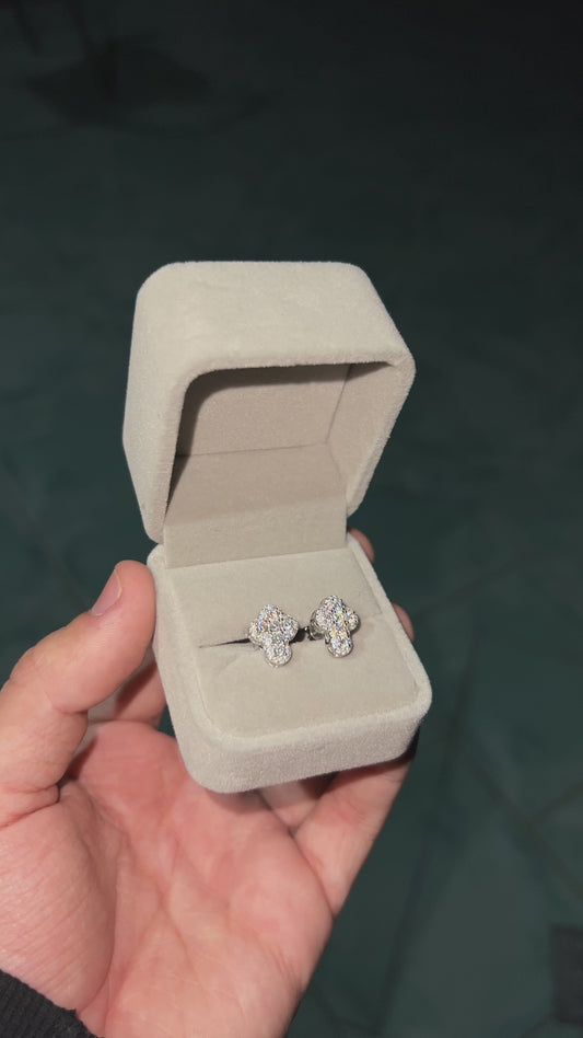 Aros Cruz Plata 925 VVS